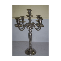 Candle Stand Five Arm Nickel Plated Manufacturer