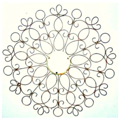 Metal Wire Wall Art With Brown Color Finishing For Home Accessories Exporter