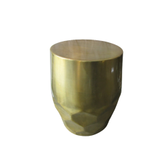 Metal Drum Shape Stool In Ceramic Coffee Table and Side Table Supplier