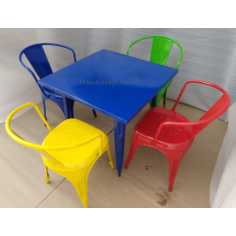 Colorful Tolix chair and table set Exporter