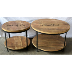 Wholesale Vintage Industrial Coffee Table Round