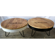 Wholesale Iron Mango Wood Folding Coffee Table