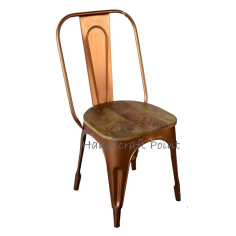 Wholesale Iron Tolix Chair with wooden seat