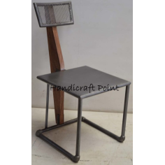 Iron chair with wooden back Exporter