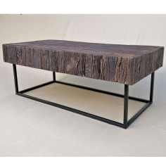 Iron Base Coffee table with sleeper wood Exporter