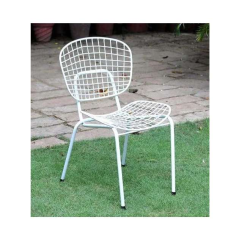 Iron Jali White Chair Supplier