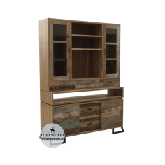 Solid Wood Vitrine Cabinet Exporter