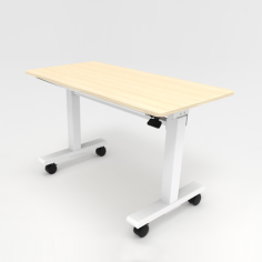 Height adjustable folding table with wood top Exporter