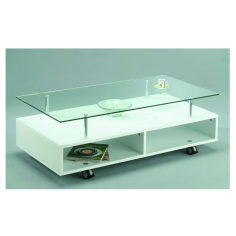 Stylish Rectangular Glass Coffee Table Trolley Exporter