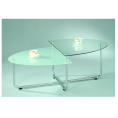 Stylish Oval Glass Coffee Table Exporter