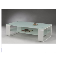 Coffee table with wooden tabletop in white color Supplier