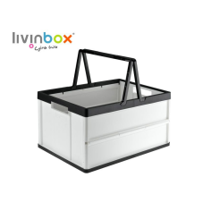 Folding Plastic Shopping Basket With Handles Exporter