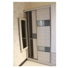 White aluminum frame with fog glass sliding door Supplier