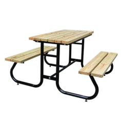 Southern Pine Table Top Dining Table and Benches Manufacturer