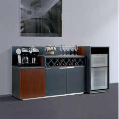 Lateral tea cabinet with three drawers Supplier