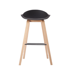 Luxury Nordic Style Design White Plastic Seat Bar Stool Exporter