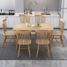 Customized New Design Wooden Modern Dining Furniture Sets Exporter