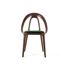 Nordic luxury Leather walnut Wood dining Chair Exporter