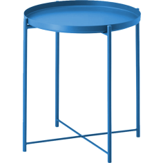 Modern small round side blue petite metal end tables Exporter