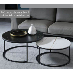 Living room negotiation marble coffee table round luxury furniture Exporter