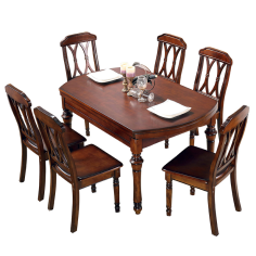 New design home furniture solid wood classic extendable table dining Exporter