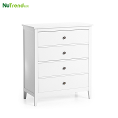 White Wooden Bedroom Furniture 6 chest of drawers Supplier