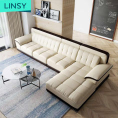 Model Modern Home Couches Living Room Furniture Leather Sofa Exporter