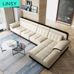 Top Grain Real Corner Sectional Pure Leather Sofa Set Exporter