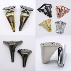 High quality durable furniture fittings metal iron feet for sofa Supplier