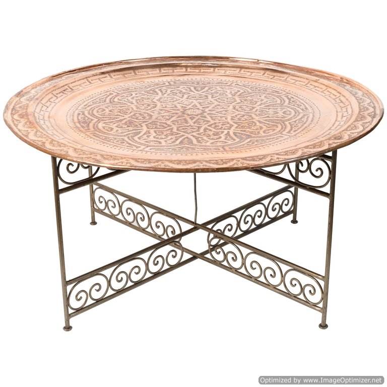 wholesale brass luxury Moroccan table supplier