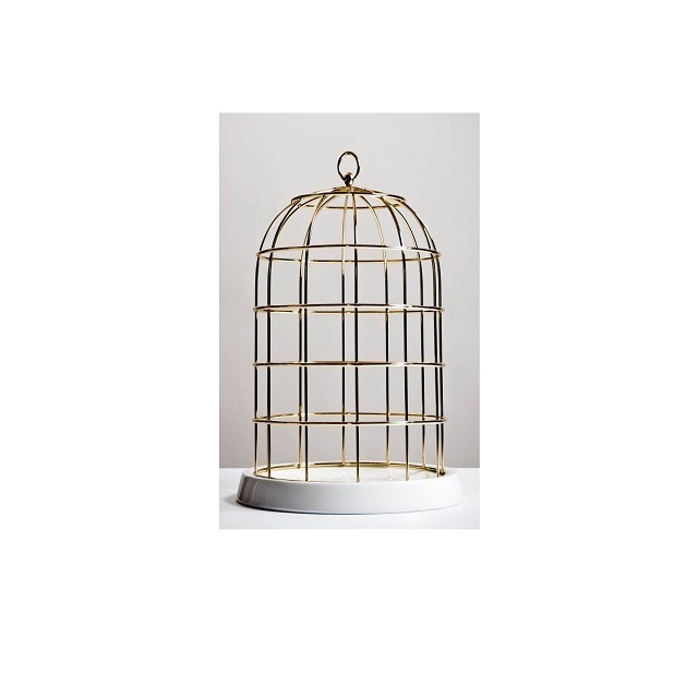 Wholesale golden shiny metal bird cage supplier