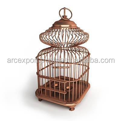 Wholesale copper antique metal handmade bird cage supplier