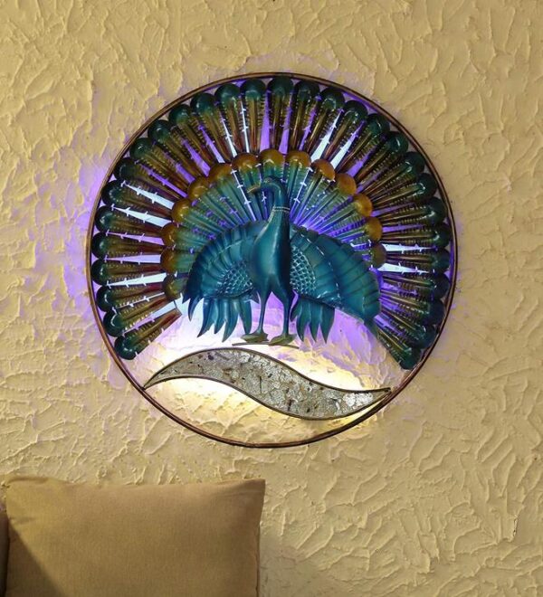 Iron Spring Peacock with led exporter