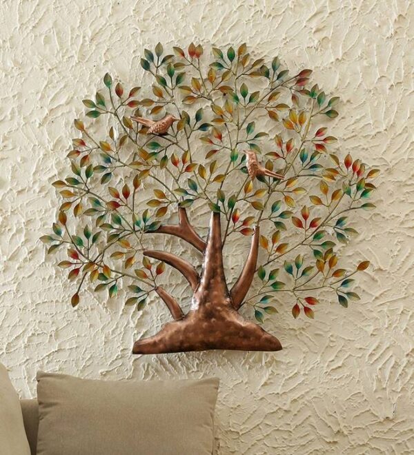 Wholesale Iron colorful Tree Wall Art Supplier Exporter