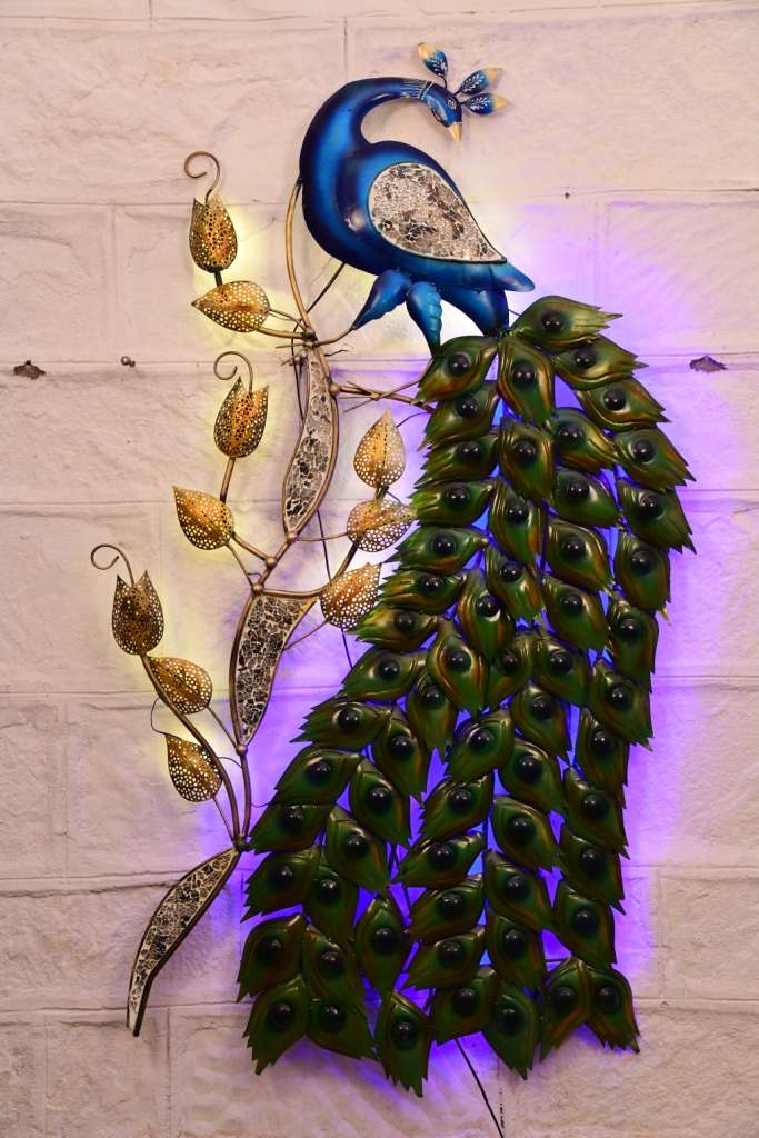 Iron Peacock with led 5ft Supplier