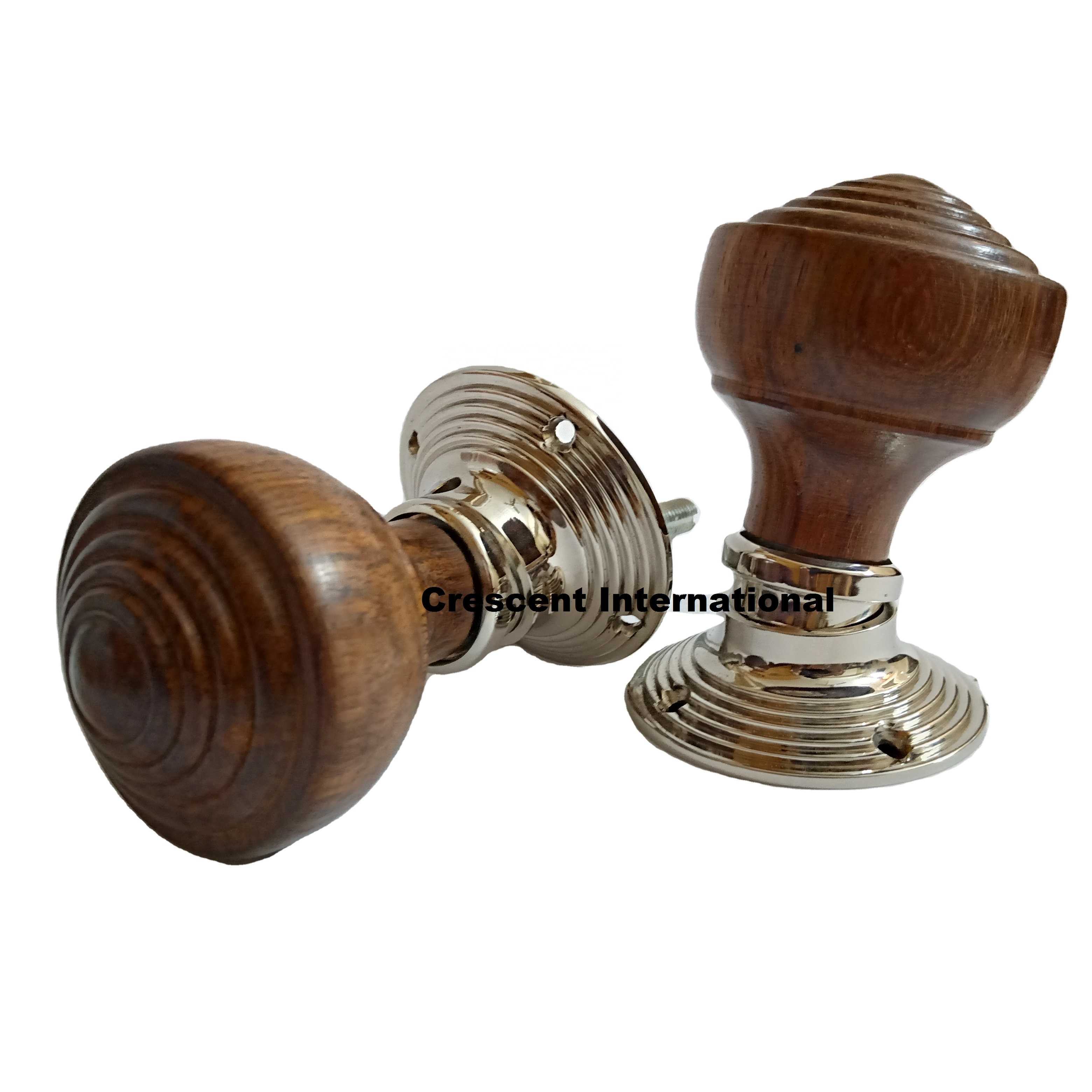 Wholesaler Ringed Door Knobs Rosewood Wooden door knob