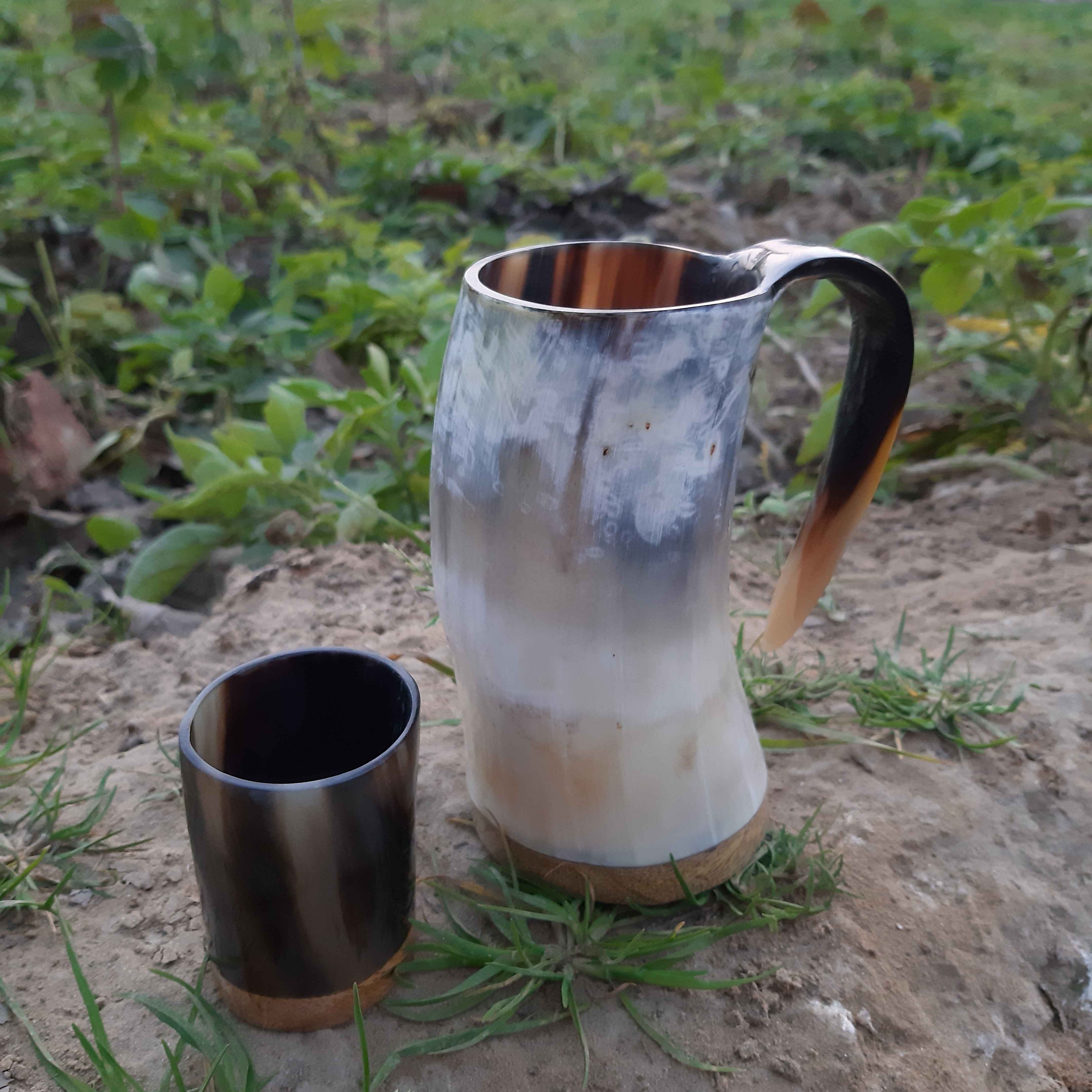 Buffalo Horn Mug Viking Drinking horn Beer mug Manufacturer