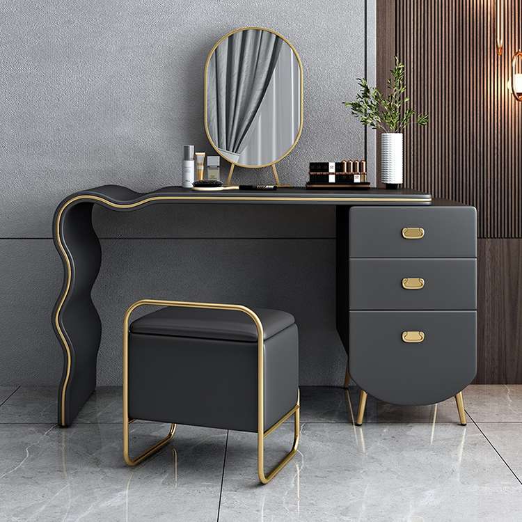 Nordic solid wooden makeup dresser dressing table bedroom furniture Supplier