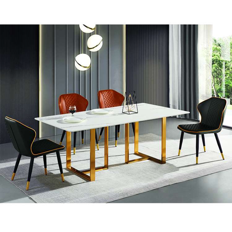 Contemporary modern dining table set dining room furniture Supplier