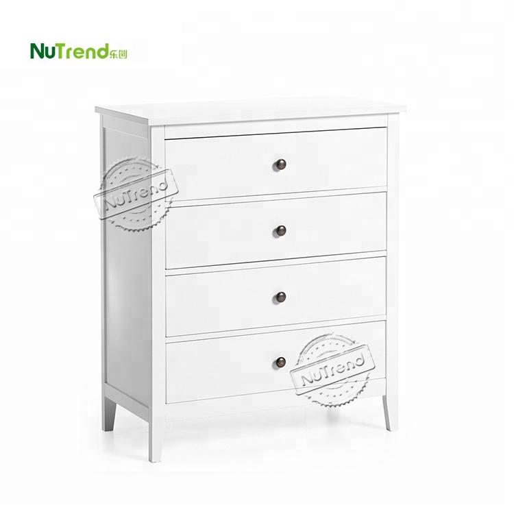 Antique Small Wooden high grade 4 chest of drawers bedroom furniture Supplier