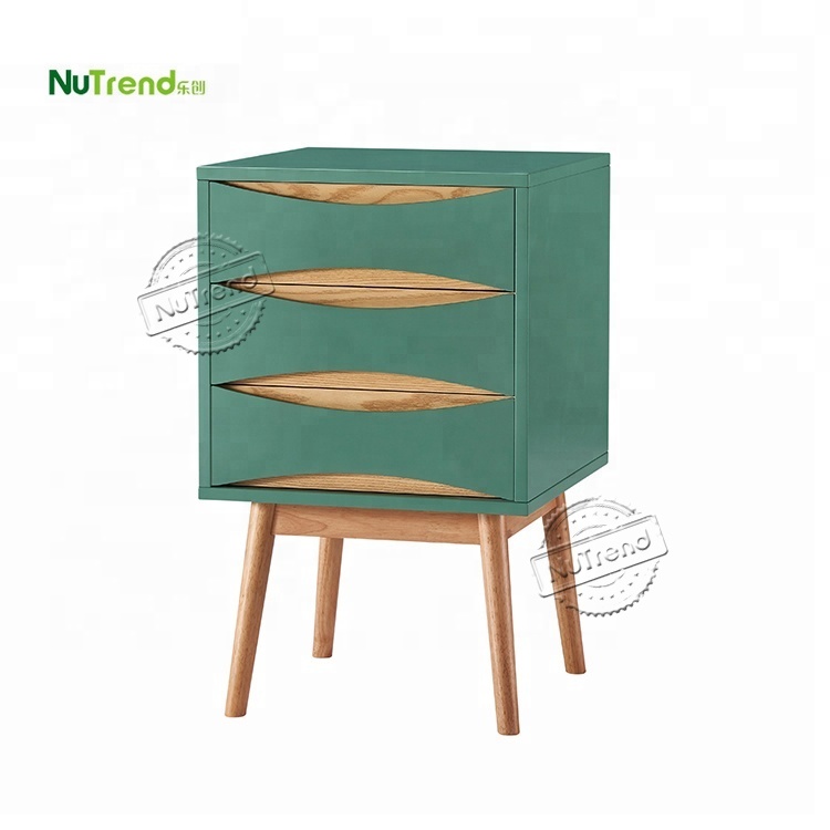 Wood night stands bedroom Bed Modern Side Table Supplier