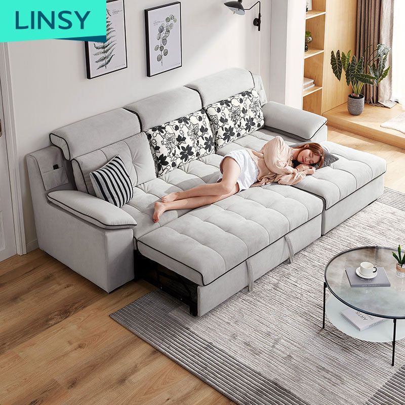 Modern Home Living Room Furniture Simple Corner Futon Folding Sofa Exporter