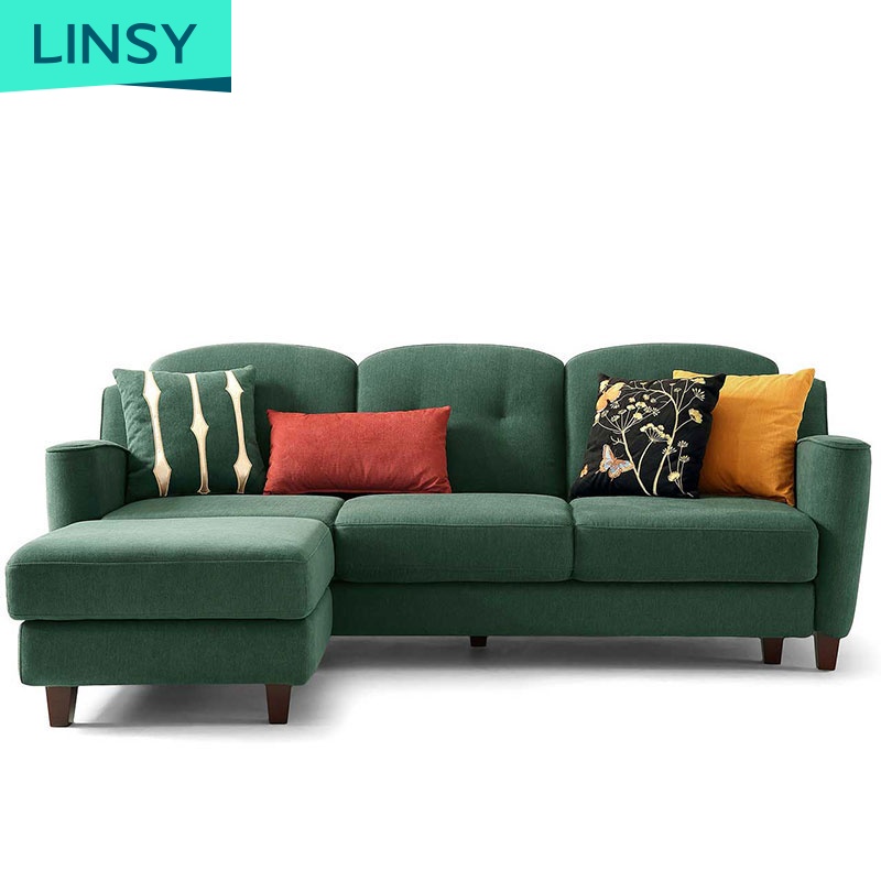 Multi Color Optional Modern Living Room Furniture L Shape Sofa Exporter