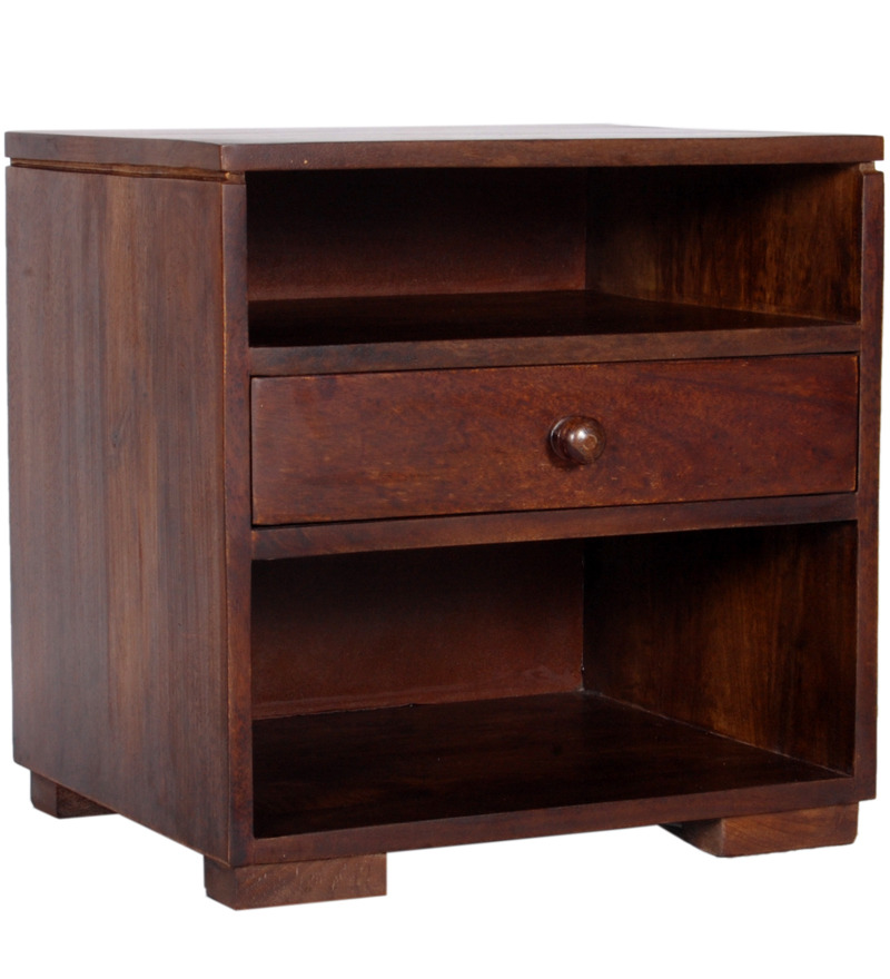 Side Table with Open Cabinet Wooden Furniture Supplier