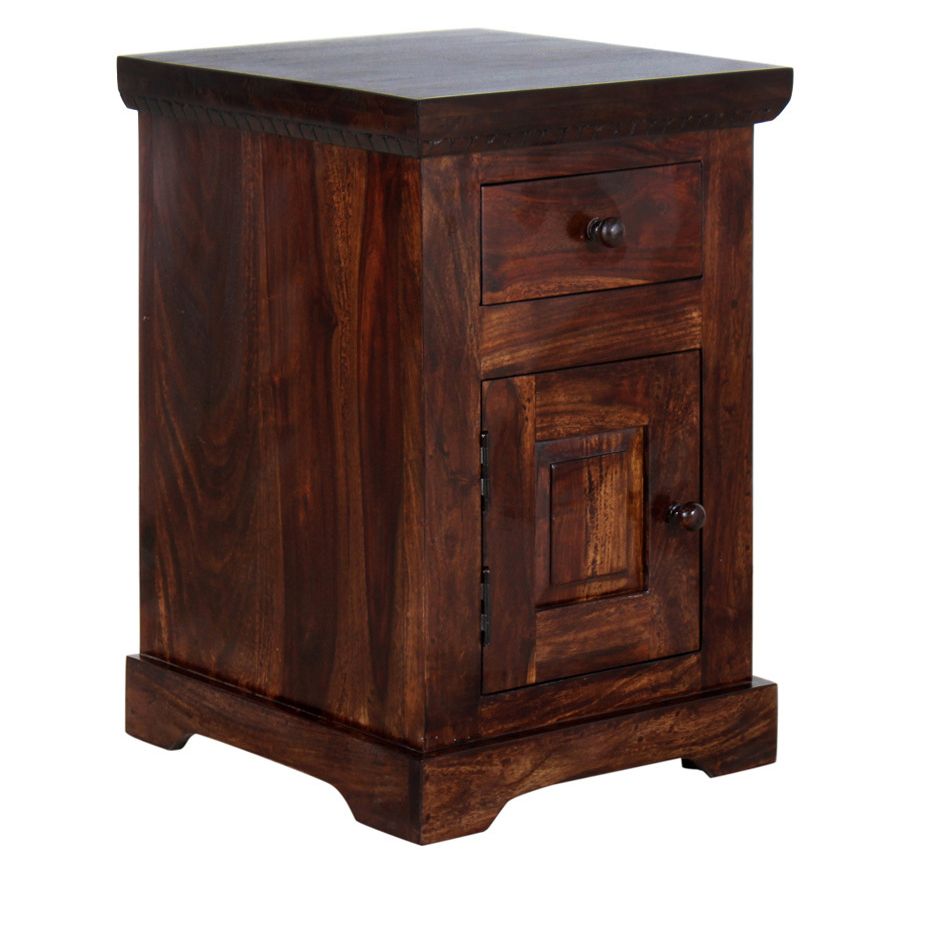 Rough Finish Bedside Wooden Furniture Supplier