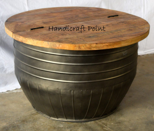 Wholesale Industrial Style Drum Coffee Table