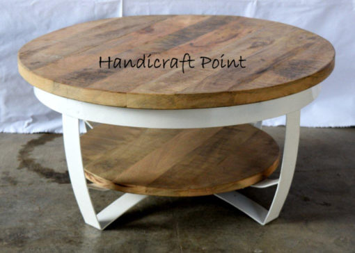 Wholesale Round coffee table with mango wood