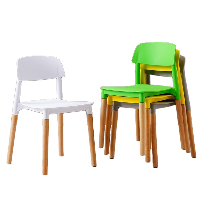 Plastic wood chairs for dining room Furniture Exporter