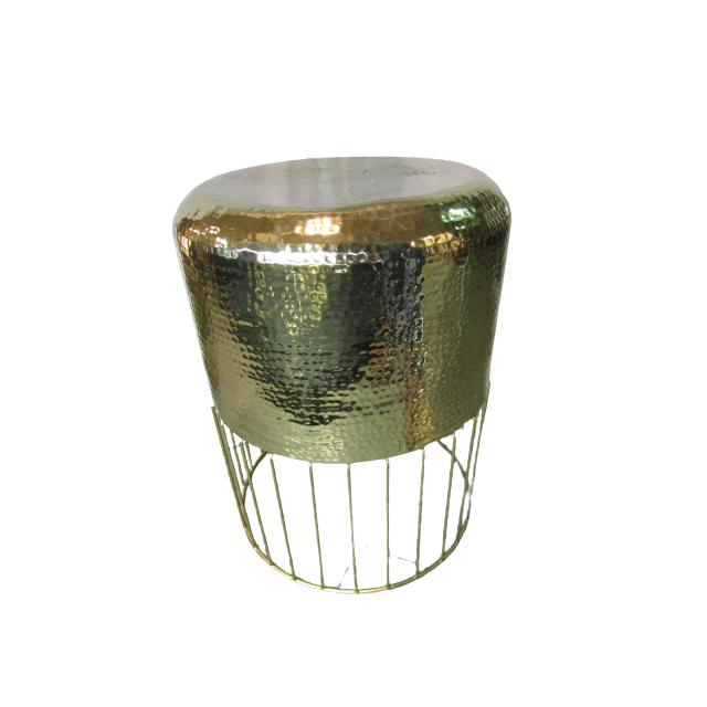 Galvanized Hammered Stool Modern Hot Selling New Arrivals With Gold Supplier