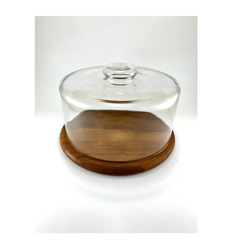 Wooden Platter With Glass Dome At Low Price Wooden Exporter